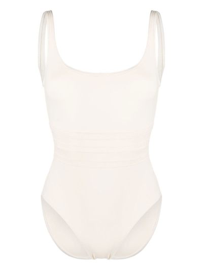 Shop Eres Panelled-waist Swimsuit In Neutrals