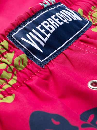 Shop Vilebrequin Ronde Des Tortues-print Swim Shorts In Pink