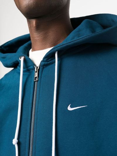 Shop Nike Solo Full-zip Hoodie In Blue