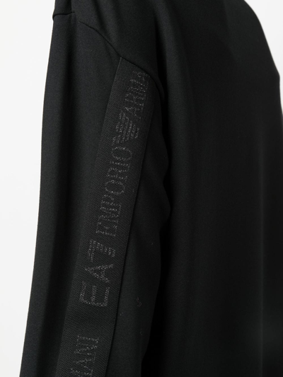 Shop Ea7 Round-neck Knit Jumper In Black