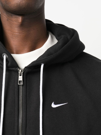 Shop Nike Solo Full-zip Hoodie In Black