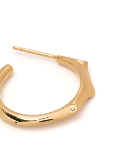 Shop Andres Gallardo Sculpted Hoop Earring In Gold