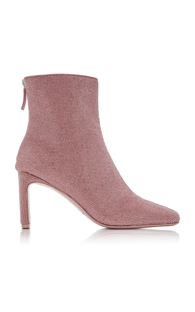Shop Jonathan Simkhai Kelsey Crystal Ankle Boots In Pink