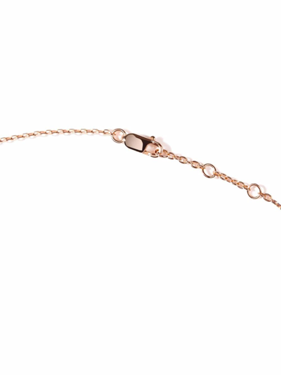Shop As29 18kt Rose Gold Bloom Sapphire Necklace In Pink