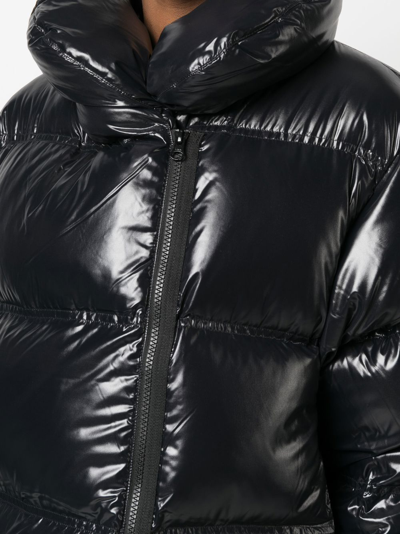 Shop Filippa-k Soft Sport Gloss Puffer Jacket In Black