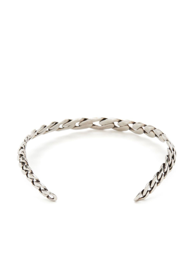 Shop Alexander Mcqueen Chain Chocker Necklace In Silver