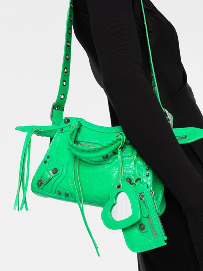 Shop Balenciaga Neo Cagole Xs Tote Bag In Green