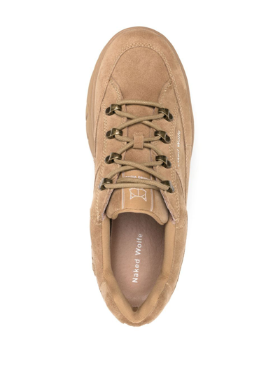 Shop Naked Wolfe Sporty 70mm Platform Sneakers In Neutrals