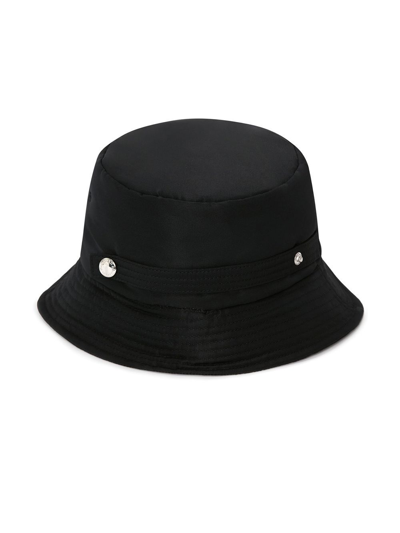 Shop Alexander Mcqueen Logo-embroidered Bucket Hat In Black