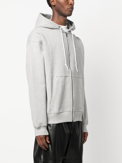 Shop Nike Solo Full-zip Hoodie In Grey