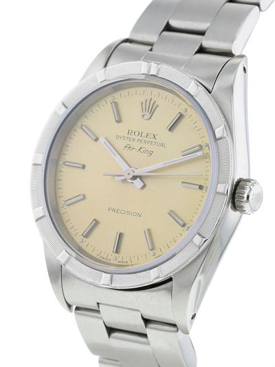 Pre-owned Rolex Air-king 34毫米腕表（1994年典藏款） In Gold