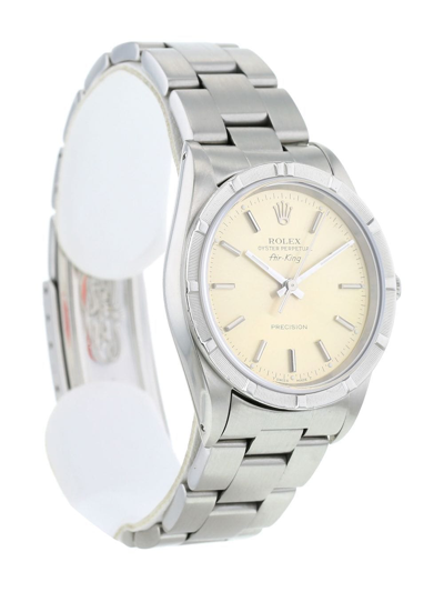 Pre-owned Rolex Air-king 34毫米腕表（1994年典藏款） In Gold