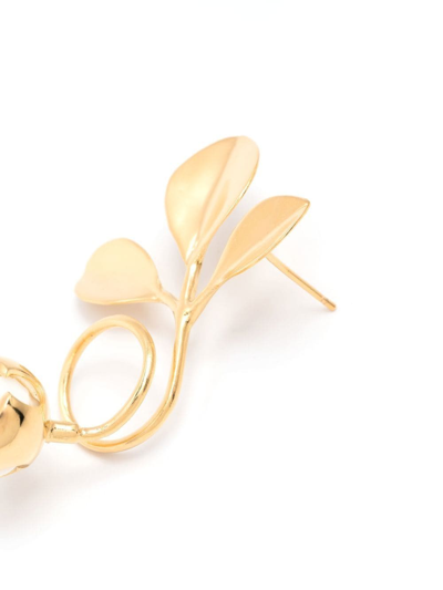 Shop Andres Gallardo Twisted Floral Ear Cuff In Gold