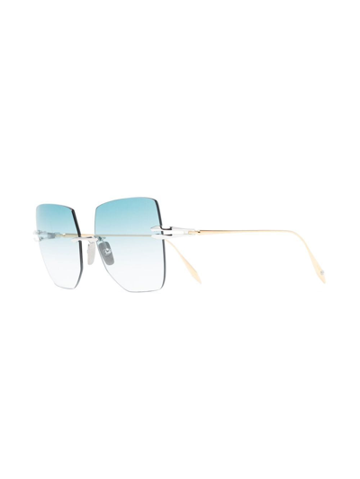 Dita Eyewear Square Frame Sunglasses In Gold