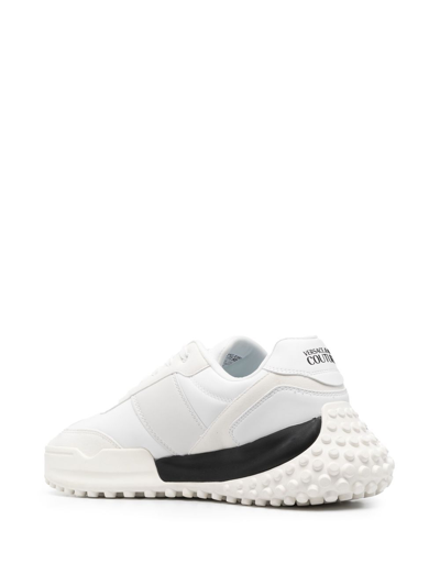 Shop Versace Jeans Couture Hyber Low-top Sneakers In White