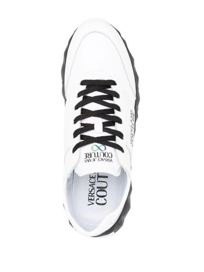 Shop Versace Jeans Couture Atom Low-top Sneakers In White