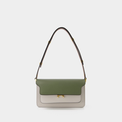 Shop Marni Trunk Ew Crossbody -  - Multi - Leather In Multicoloured