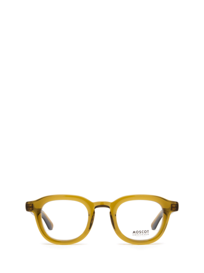 Shop Moscot Eyeglasses In Olive Brown