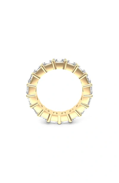 Hautecarat Lab Created Diamond Eternity Ring In 18k Yellow Gold