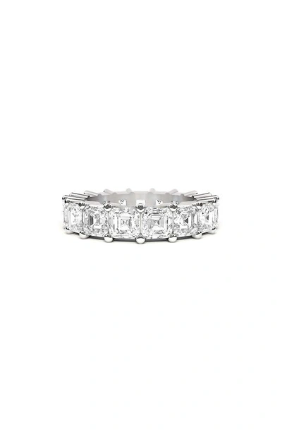 Hautecarat Lab Created Diamond Eternity Ring In 18k White Gold