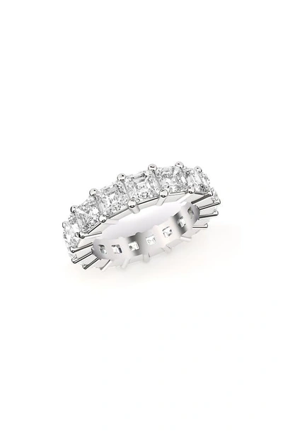 Hautecarat Lab Created Diamond Eternity Ring In 18k White Gold