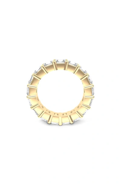 Hautecarat Lab Created Diamond Eternity Ring In 18k Yellow Gold