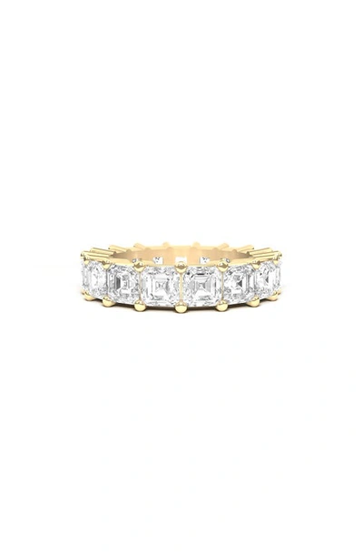 Hautecarat Lab Created Diamond Eternity Ring In 18k Yellow Gold