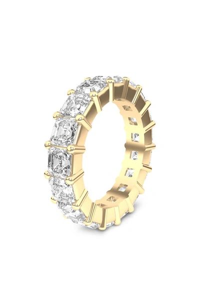 Hautecarat Lab Created Diamond Eternity Ring In 18k Yellow Gold