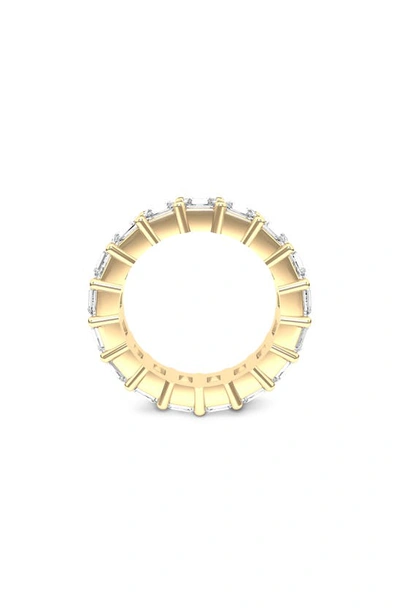 Hautecarat Lab Created Diamond Eternity Ring In 18k Yellow Gold
