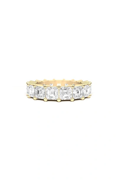 Hautecarat Lab Created Diamond Eternity Ring In 18k Yellow Gold