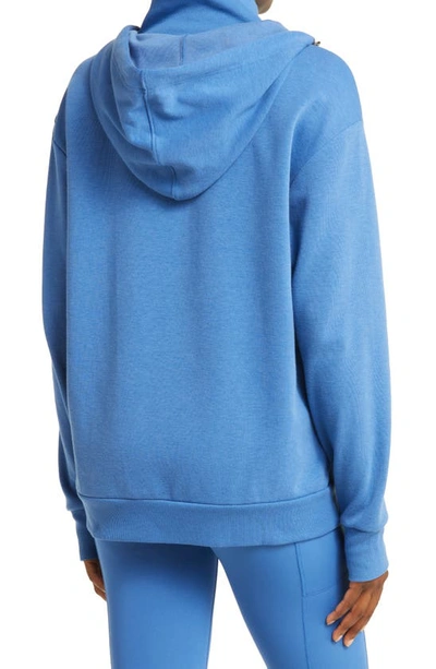 Shop Tomboyx Constant Zip Hoodie In Chrome Blue