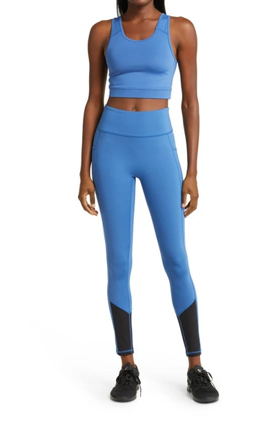 Tomboyx Full Spectrum Sports Bra In Chrome Blue