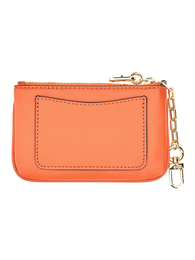 Shop Michael Michael Kors Parker Card Holder In Arancione