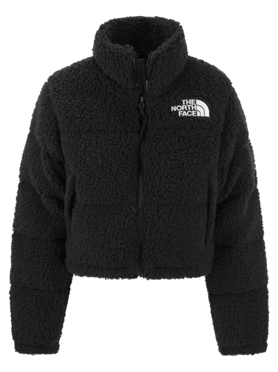 Shop The North Face Nuptse - Long-haired Jacket In Black