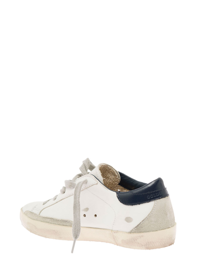 Shop Golden Goose Kids Boys White Leather And Suede Super Star Sneakers