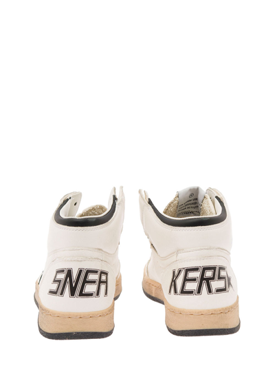 Shop Golden Goose White Nappa Leather Sneakers Sky Star Young Boy  Kids