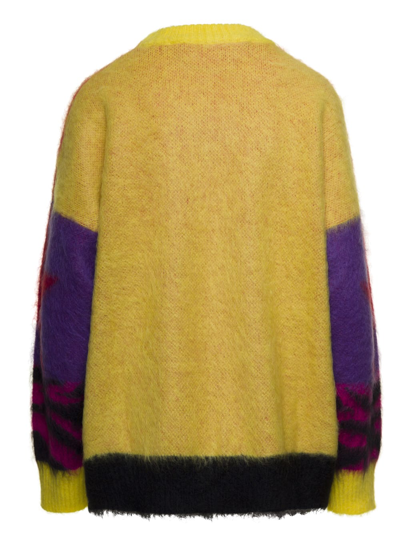 Shop Palm Angels Stars Sweater In Multicolor