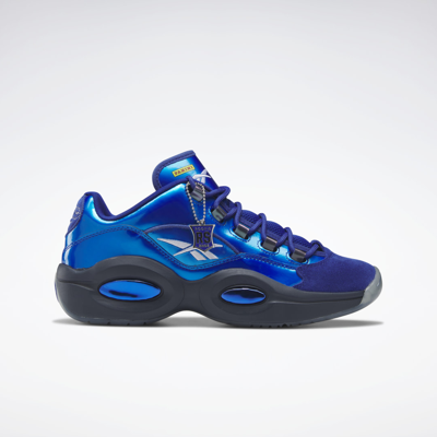 Shop Reebok Unisex Panini Question Low Basketball Shoes In Classic Cobalt/collegiate Navy/ftwr White