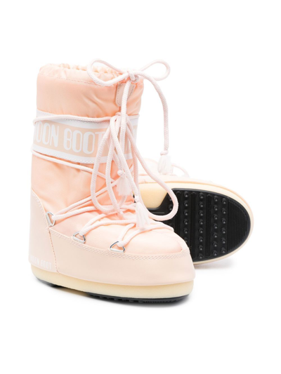 Moon Boot Kids' Icon Low Snow Boots In Pink | ModeSens