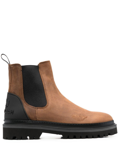 Shop Woolrich Suede Ankle Boots In Brown
