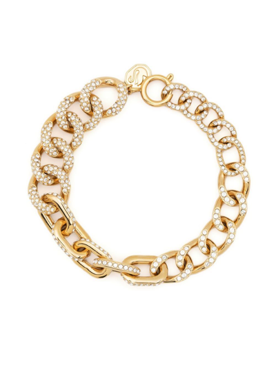Shop Swarovski Dextera Chain-link Bracelet In Gold