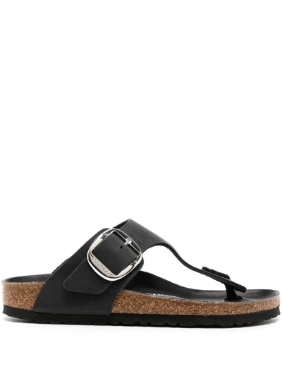 Shop Birkenstock Gizeh Big Buckle Thong Sandals In Black