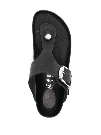 Shop Birkenstock Gizeh Big Buckle Thong Sandals In Black