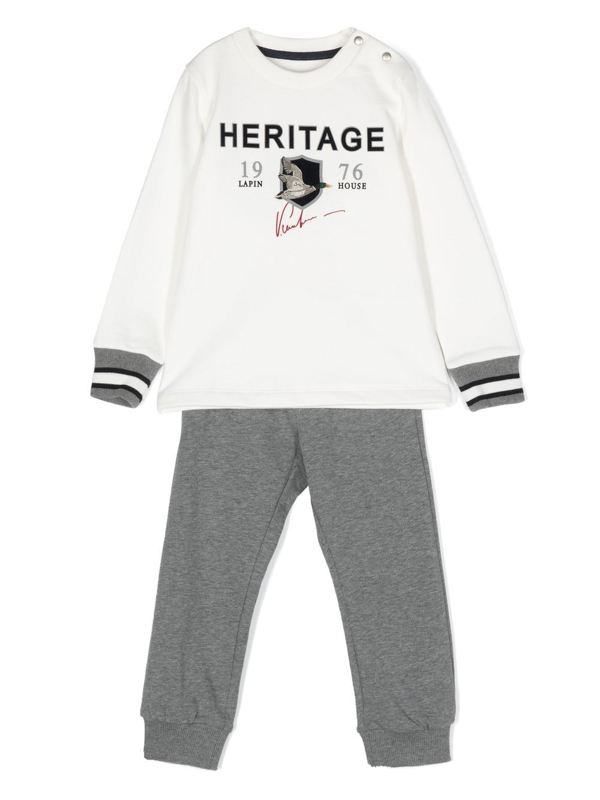 Lapin House graphic-print tracksuit - White