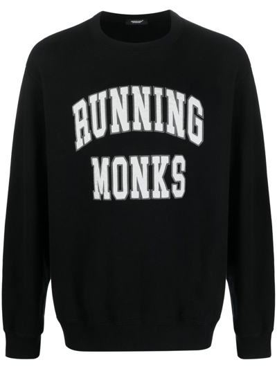 Shop Undercover Running Monks Sweatshirt In Black