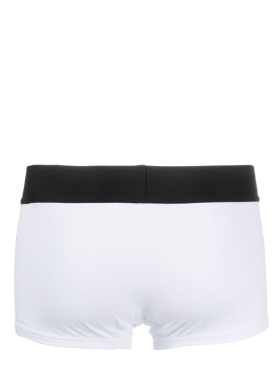 Shop Palm Angels Classic Logo-waistband Boxers In White