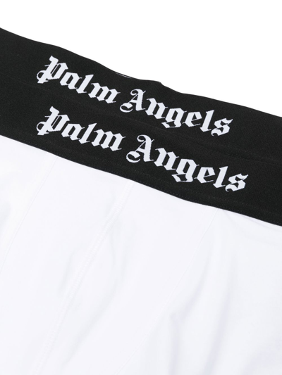 Palm Angels Classic Logo-waistband Boxers In White
