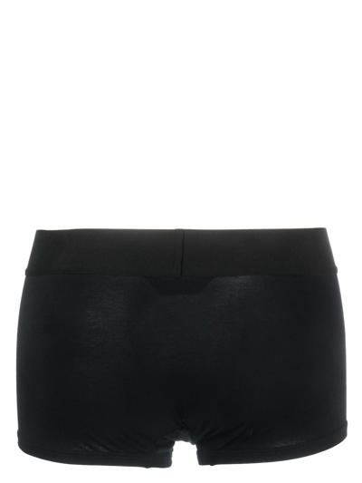 Palm Angels Pack-of-two Logo Waistband Briefs In Black