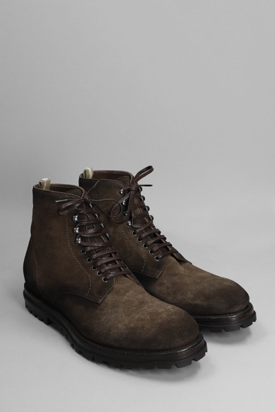 Shop Officine Creative Vail 002 Ankle Boots In Brown Suede