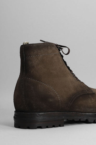 Shop Officine Creative Vail 002 Ankle Boots In Brown Suede